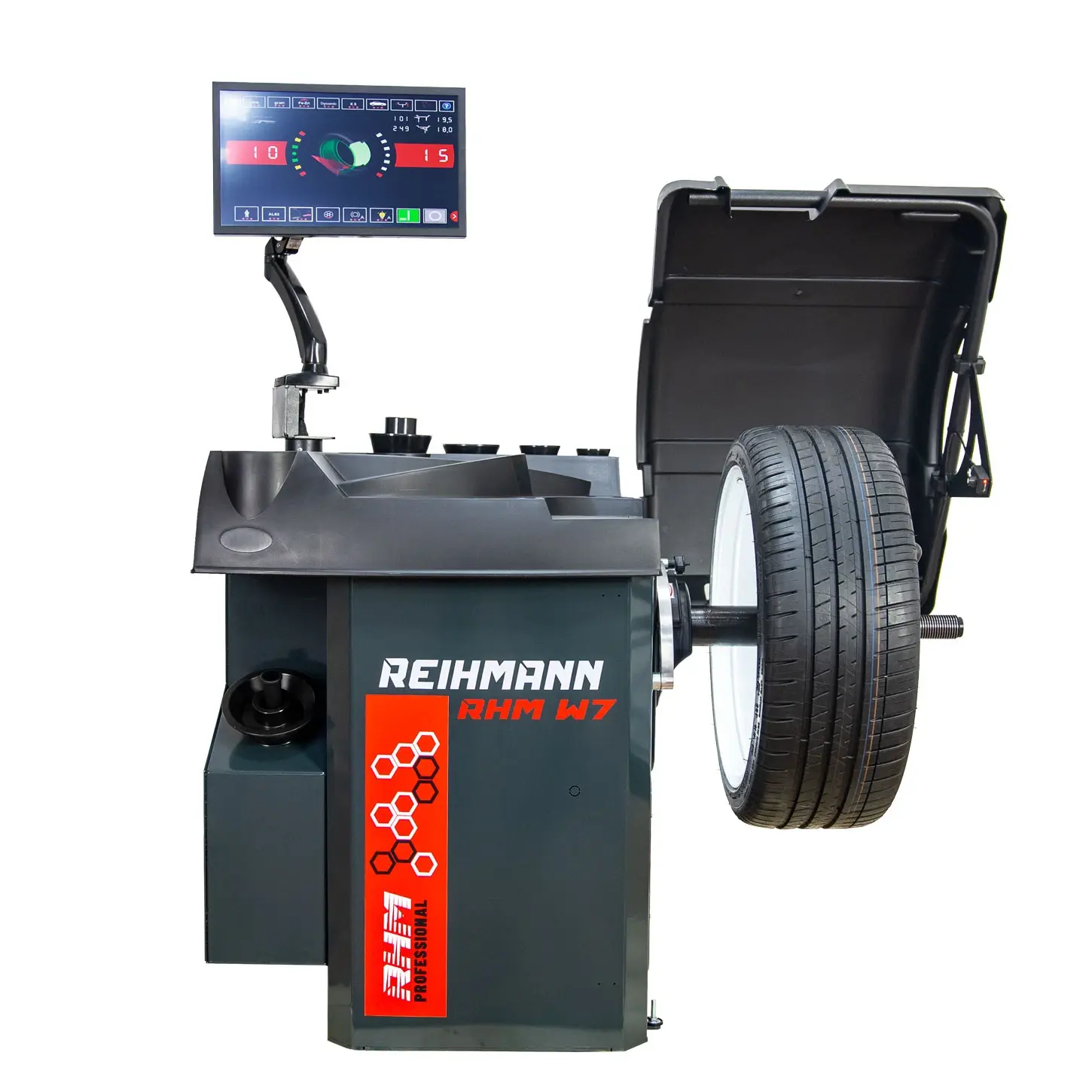 Aparat echilibrat roti RHM W7 cu touch screen si laser