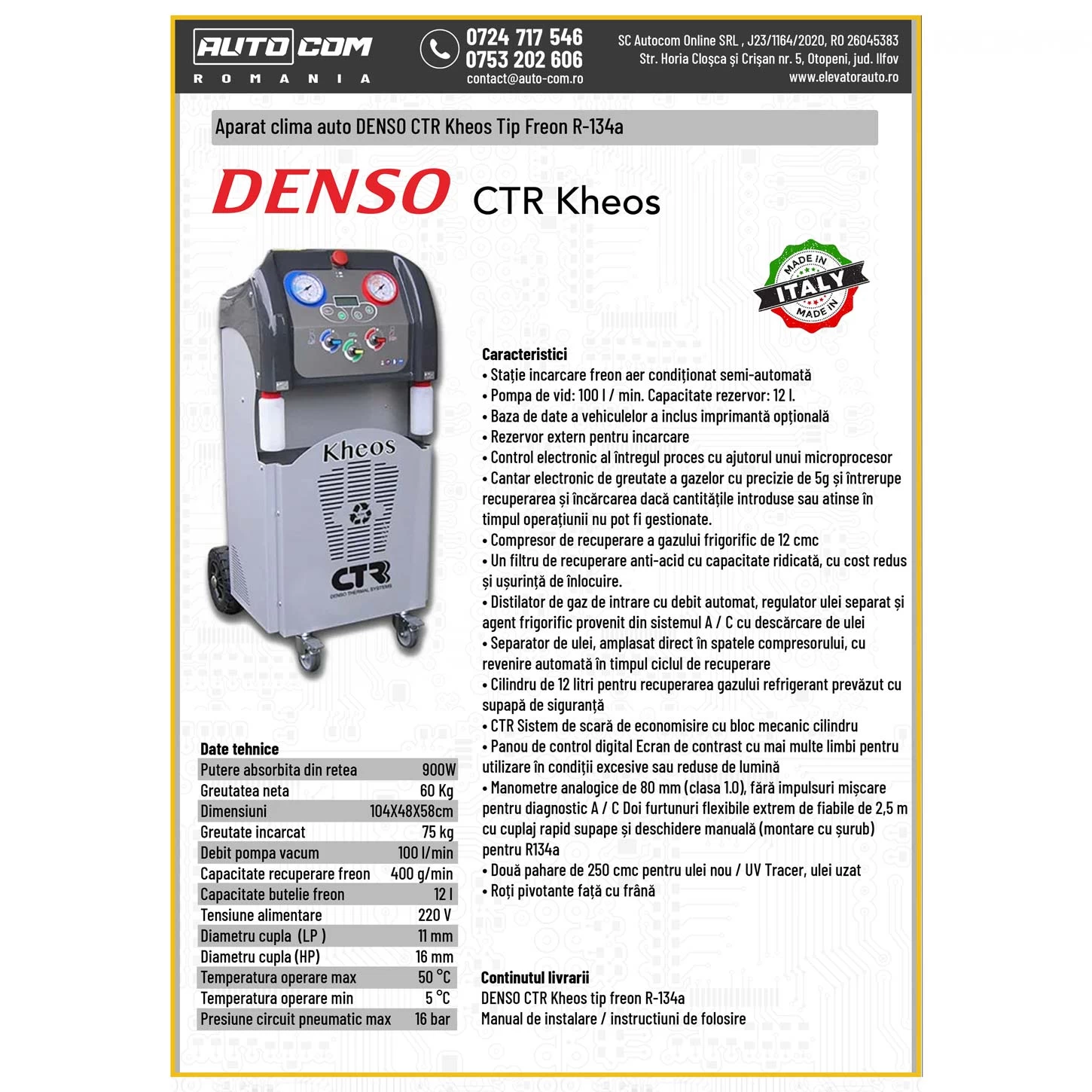 Aparat clima auto DENSO