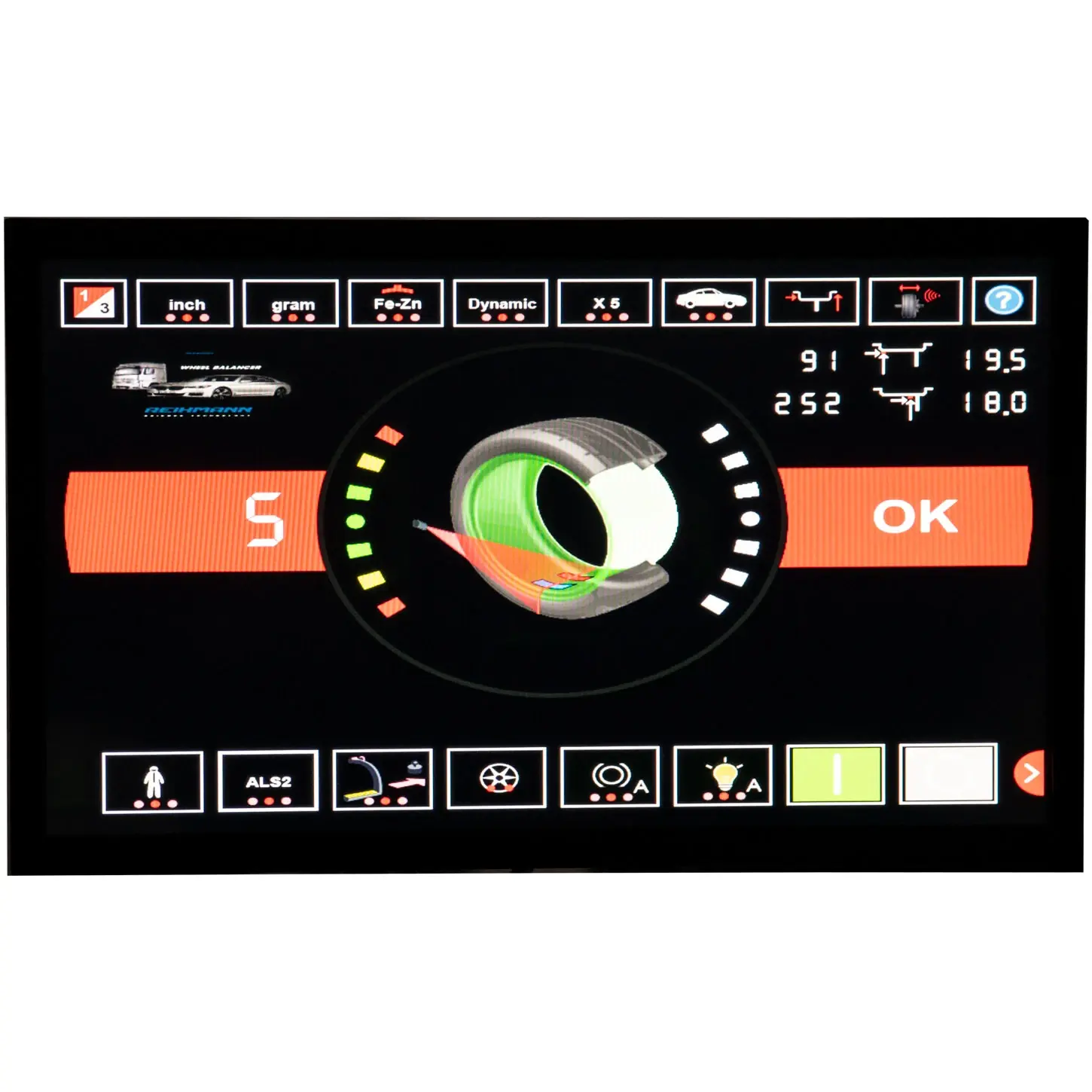 Aparat echilibrat roti RHM W6 automat cu laser