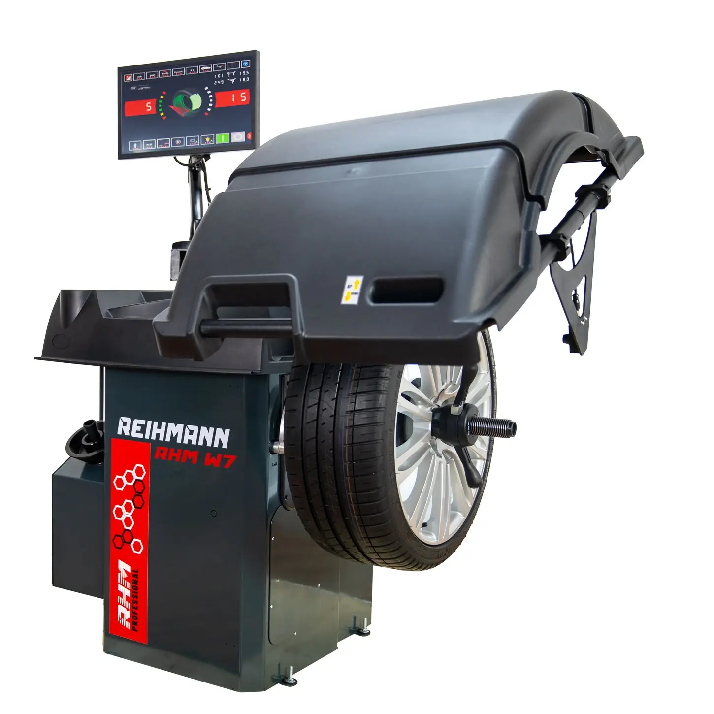Aparat echilibrat roti RHM W7 cu touch screen si laser