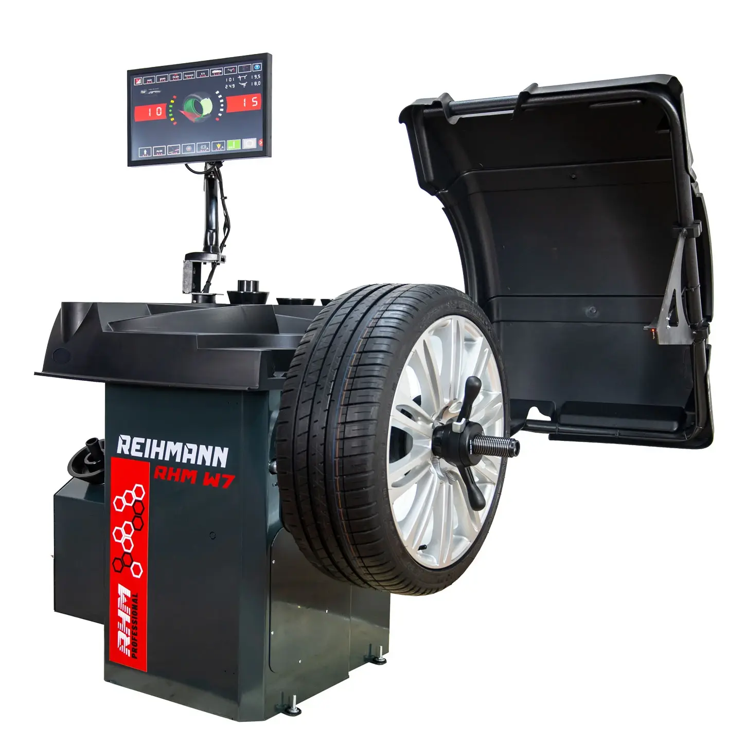 Aparat echilibrat roti RHM W7 cu touch screen si laser