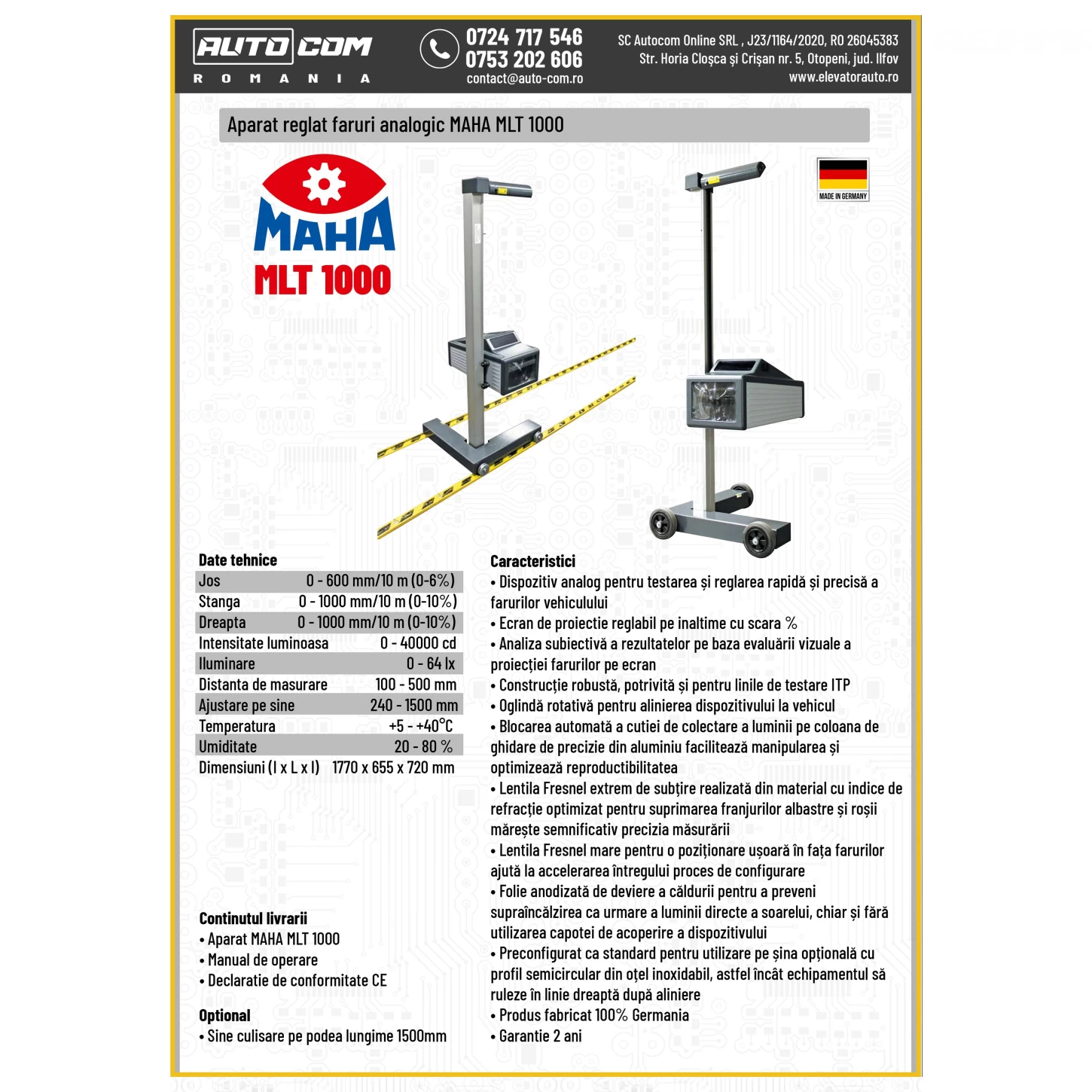 APARAT REGLAT FARURI MAHA MLT 1000