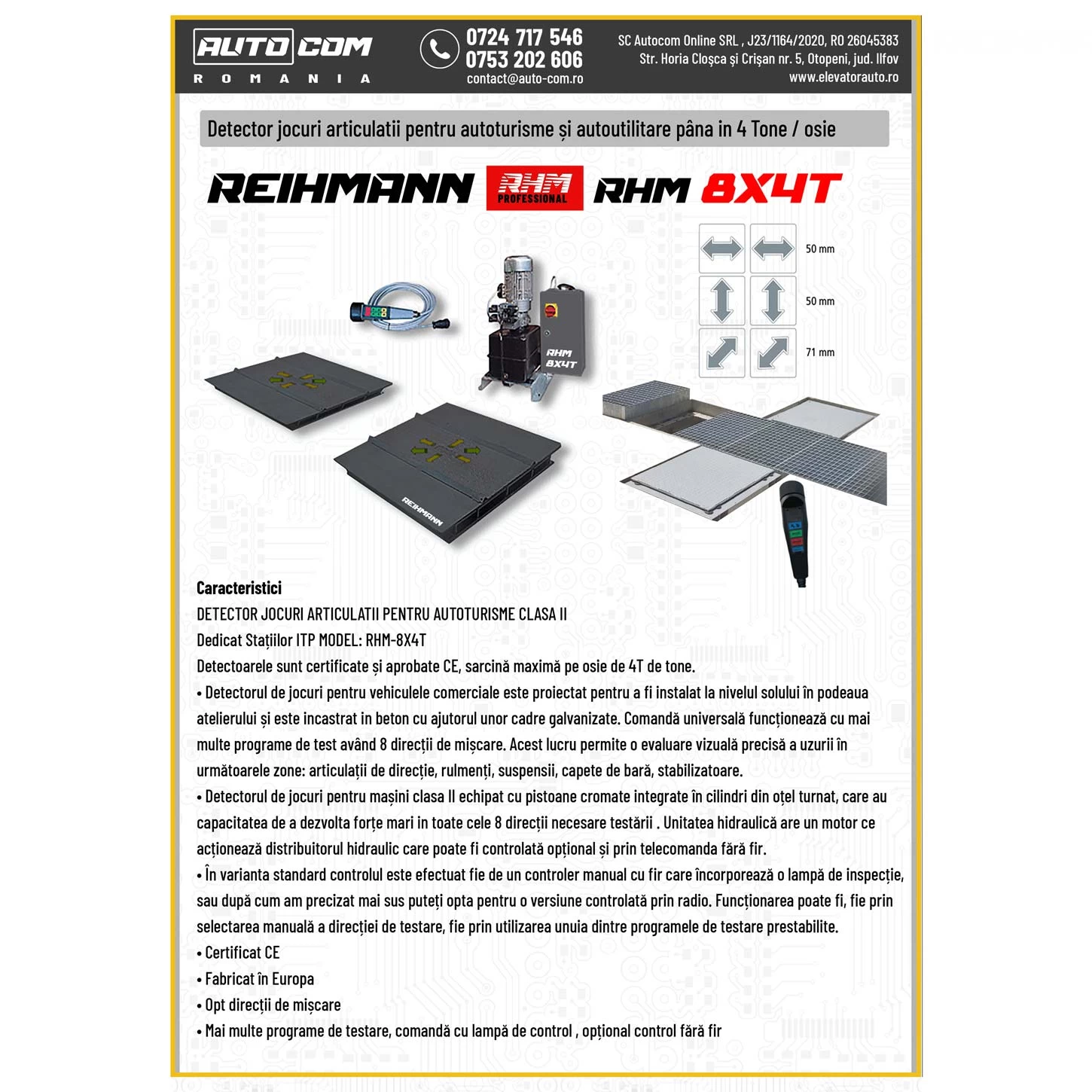 Dector jocuri articulatii autoturisme 4t