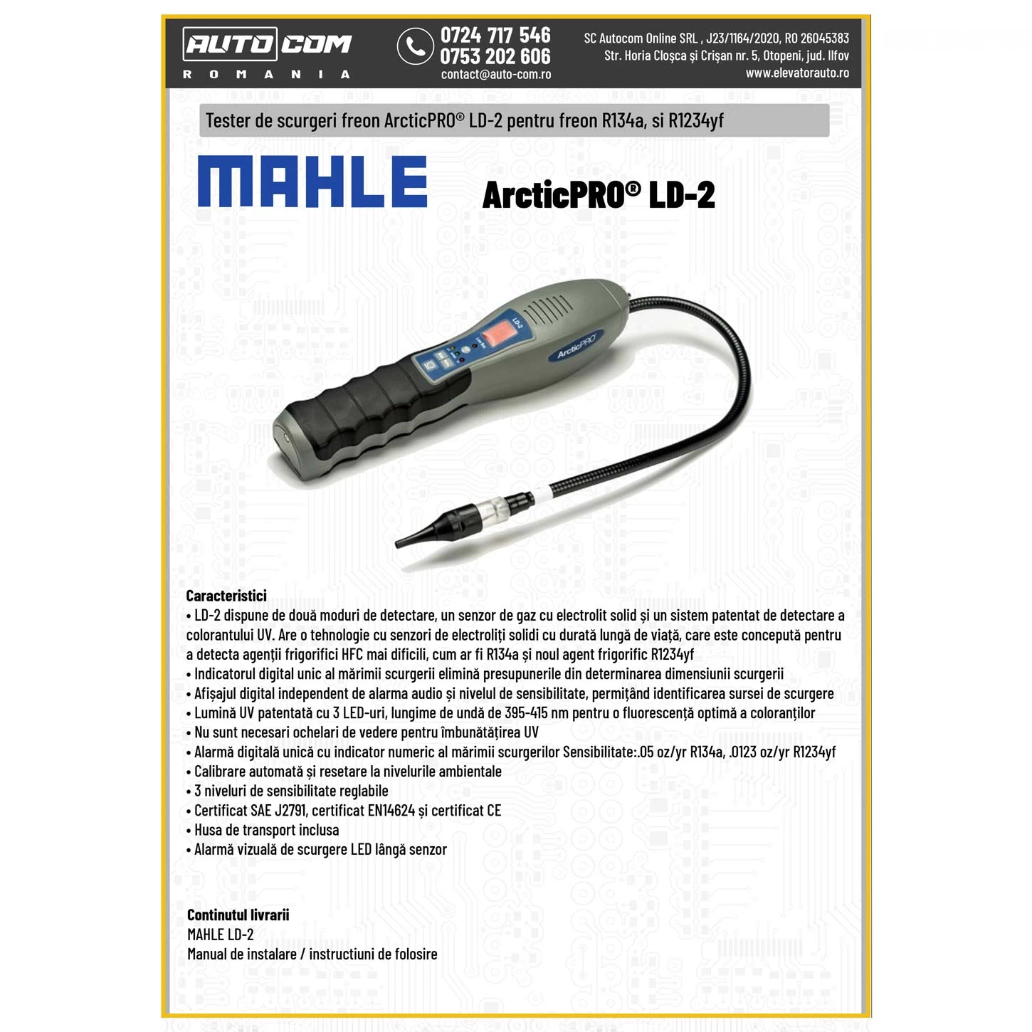 Detector Freon ArcticPRO® LD-2