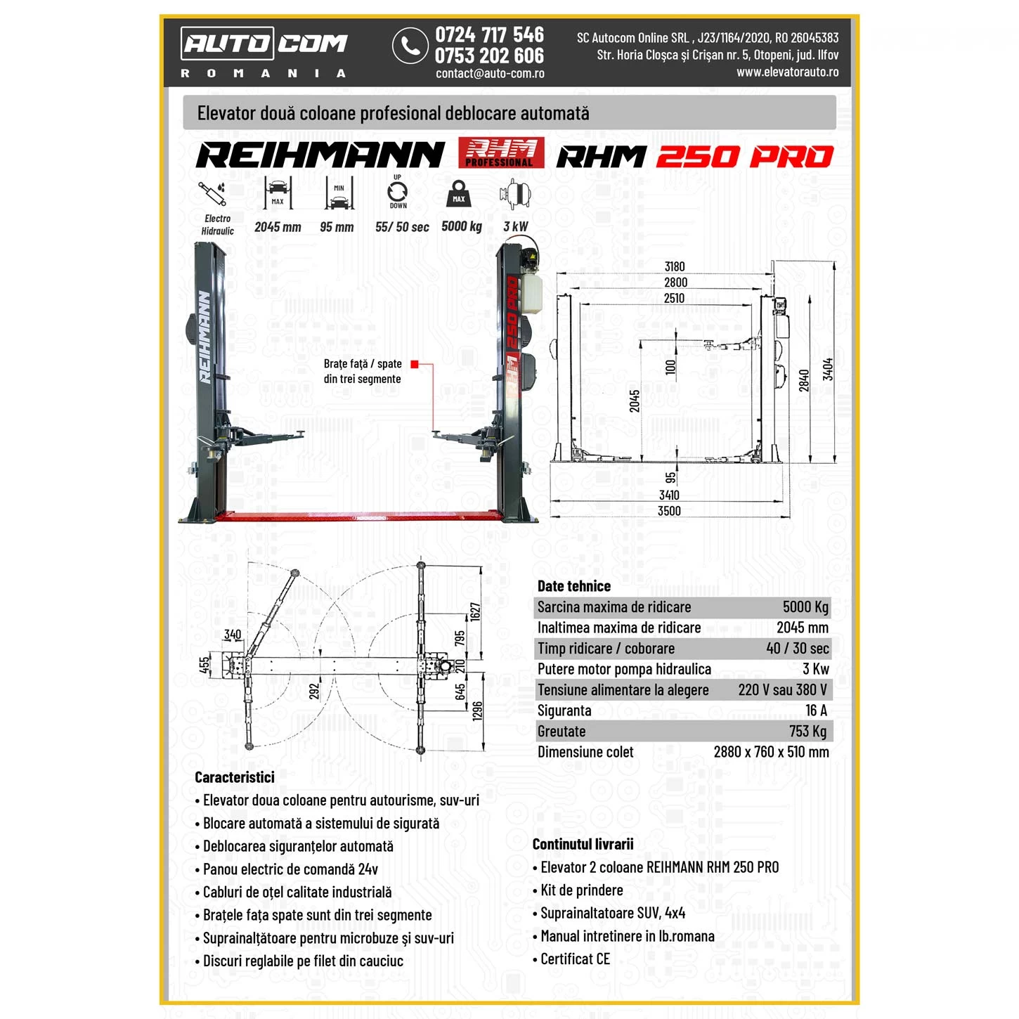 REIHMANN RHM 250 PRO 5000 Kg