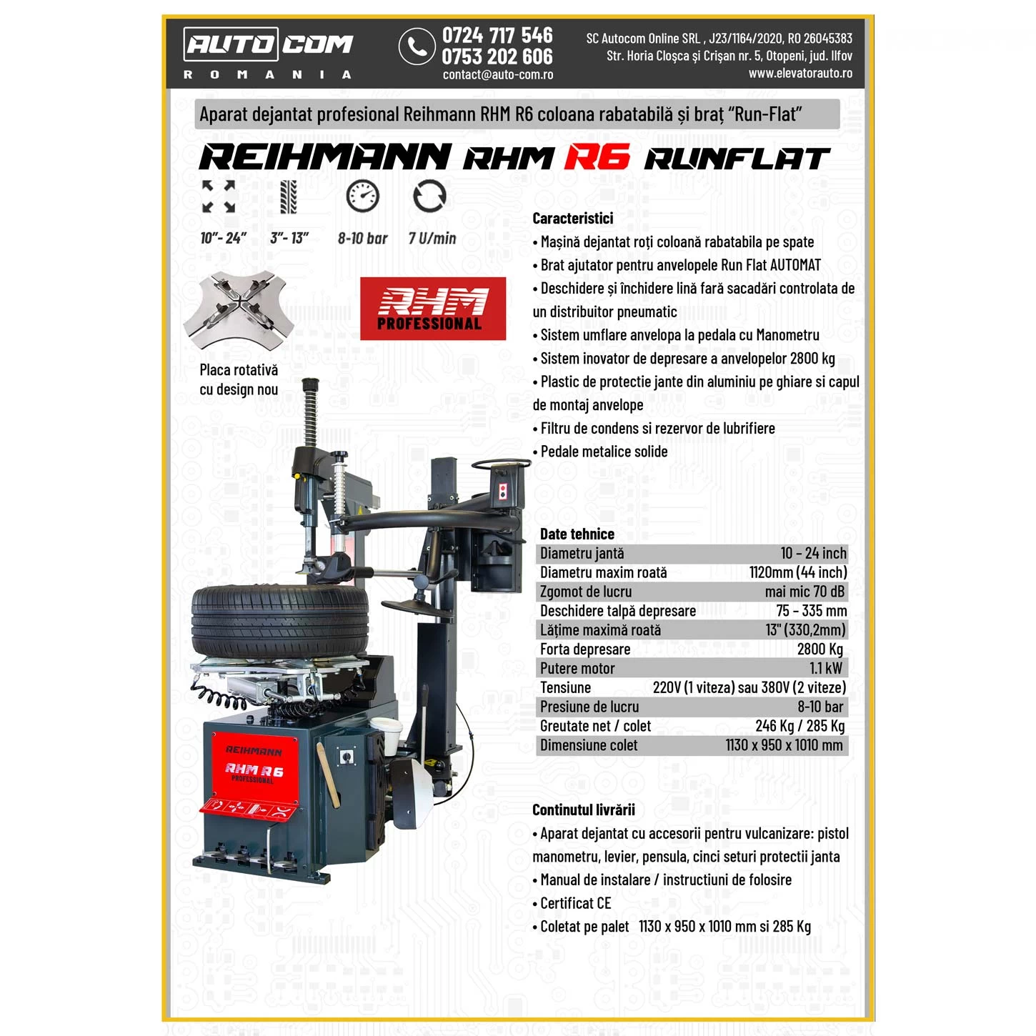 Masina dejantat roti 24 inch RHM R6