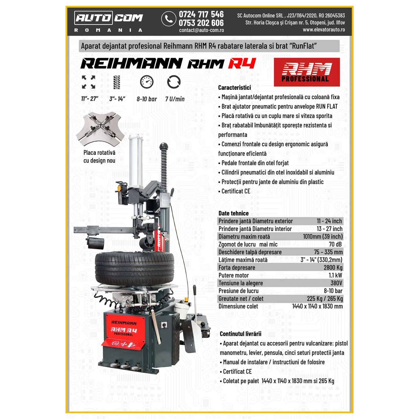 Masina dejantat roti 27 inch RHM R4