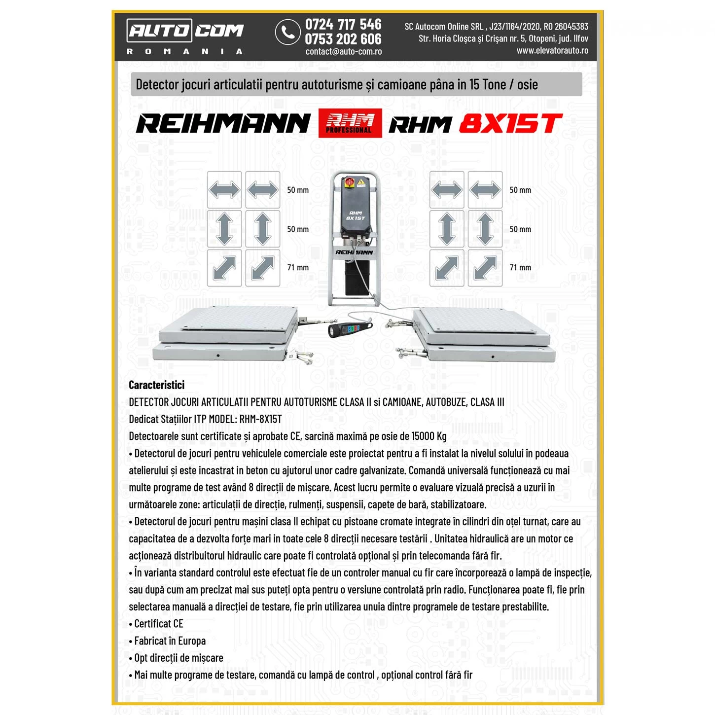 REIHMANN RHM 8x15T CLASA III