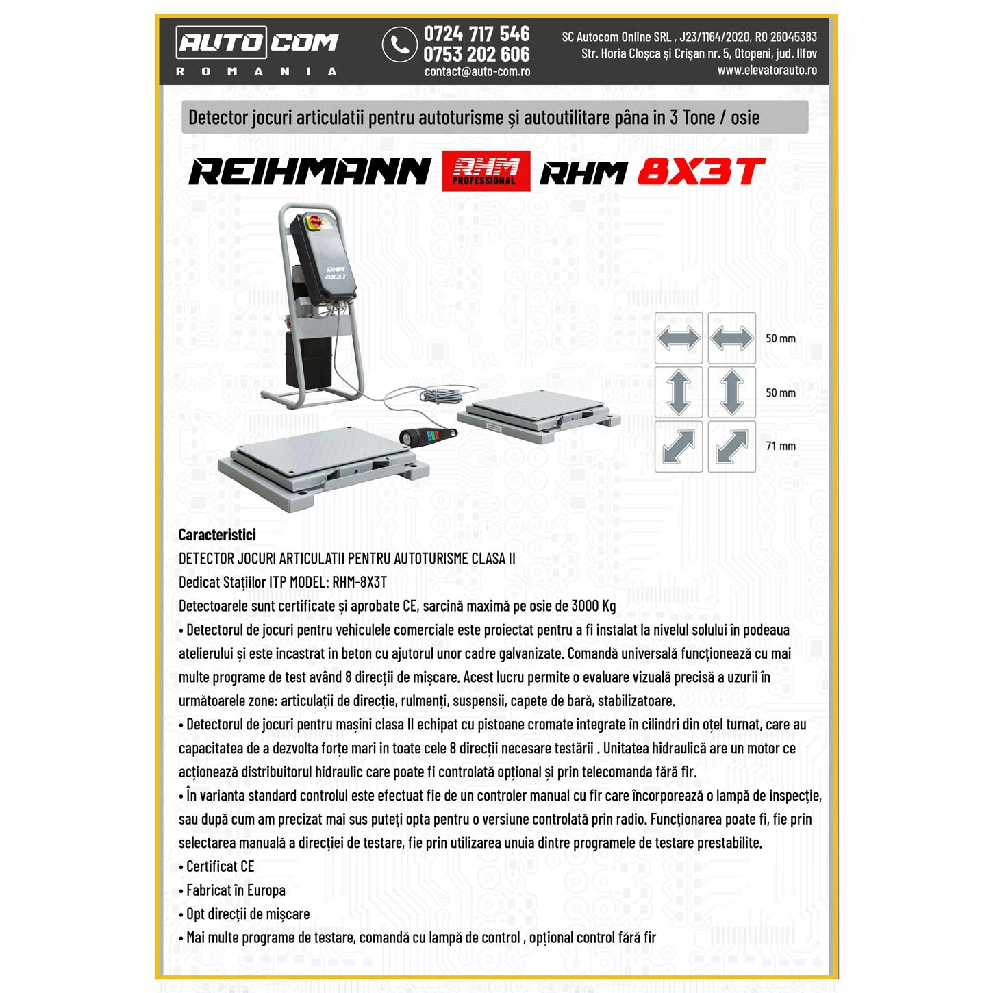 REIHMANN RHM 8x3T CLASA II