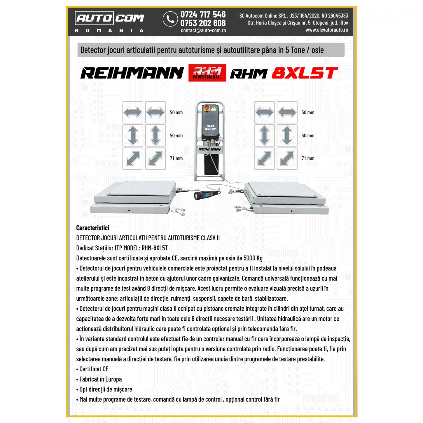 REIHMANN RHM 8xL5T CLASA II