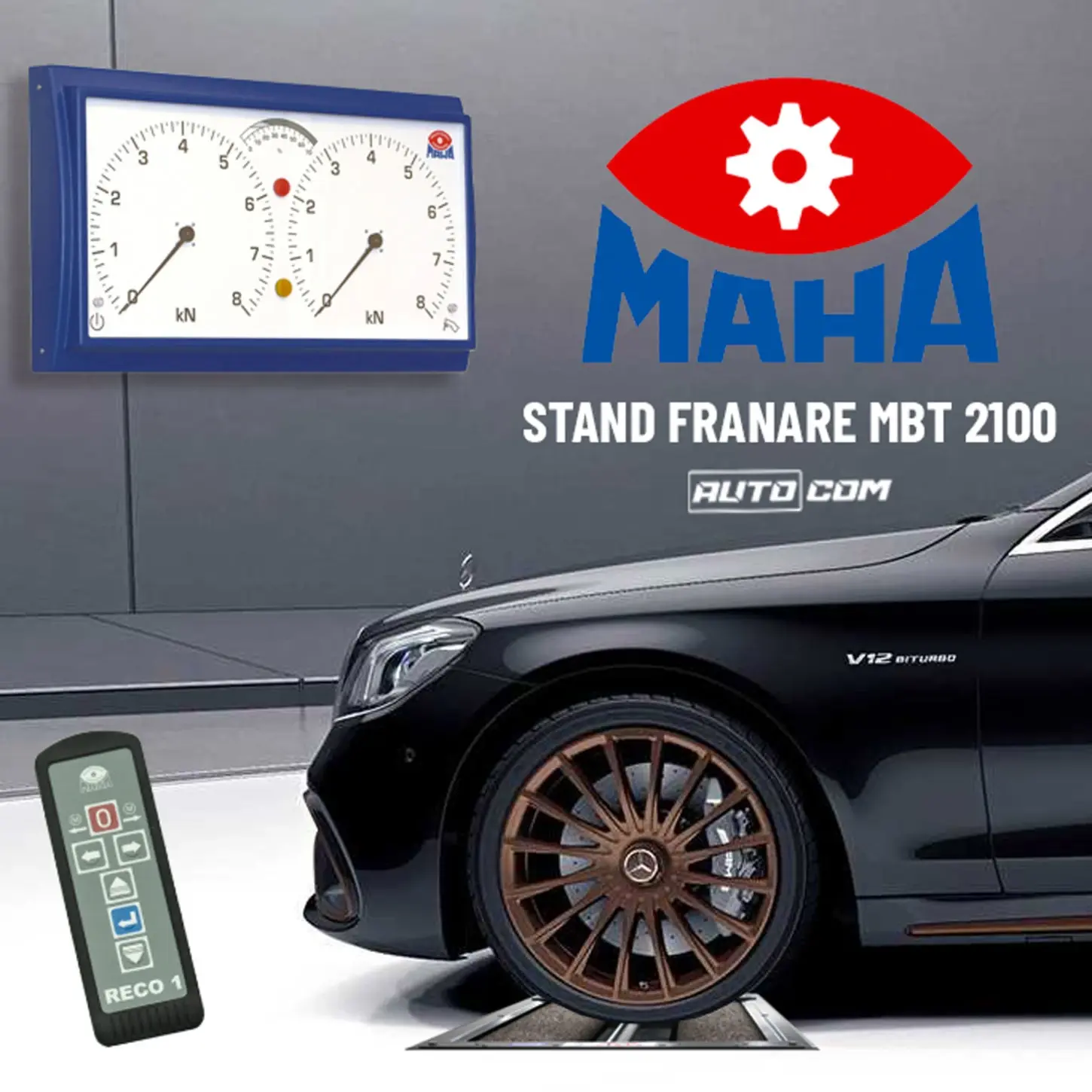Stand de frana cu role MAHA MBT 2100