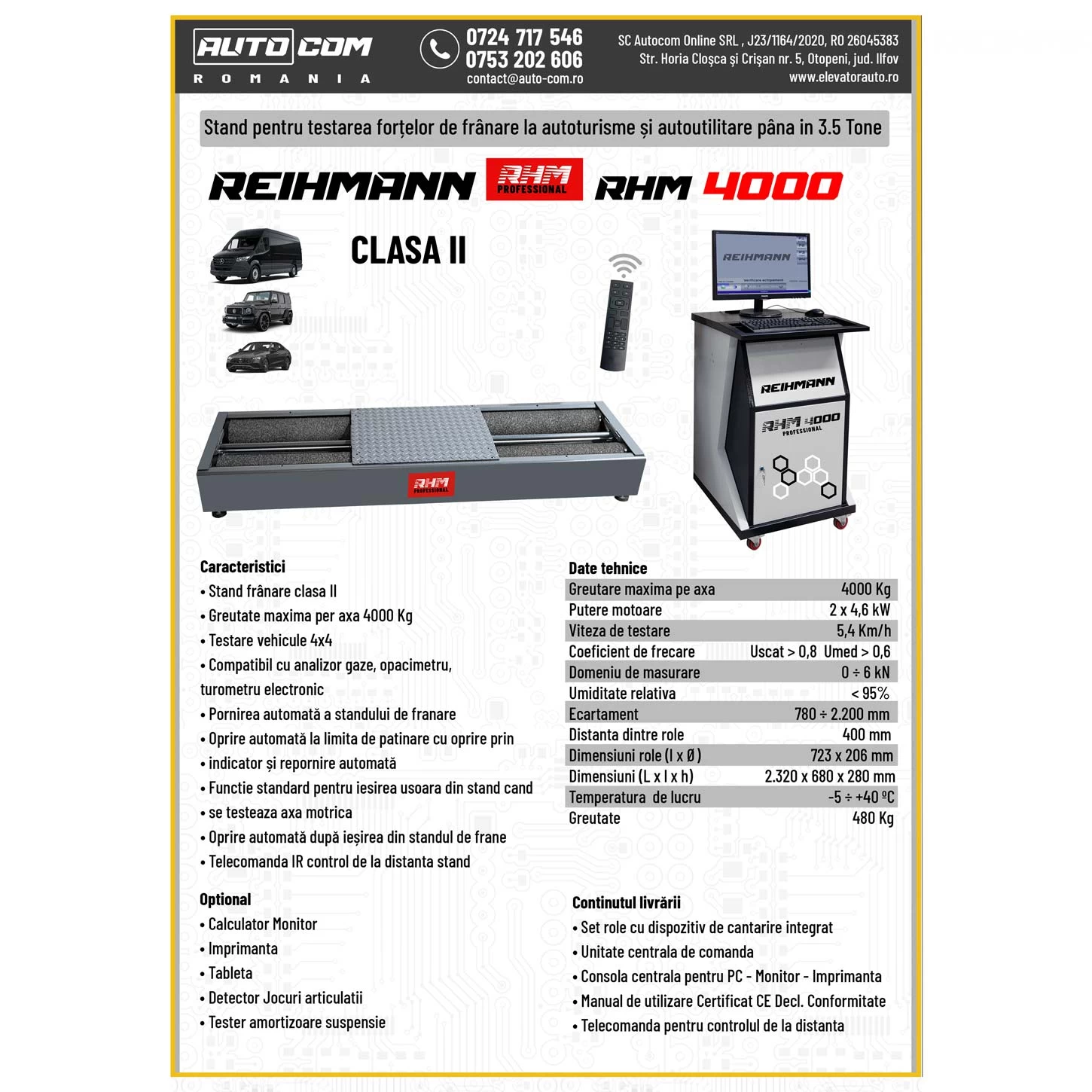 Stand frana clasa II - REIHMANN