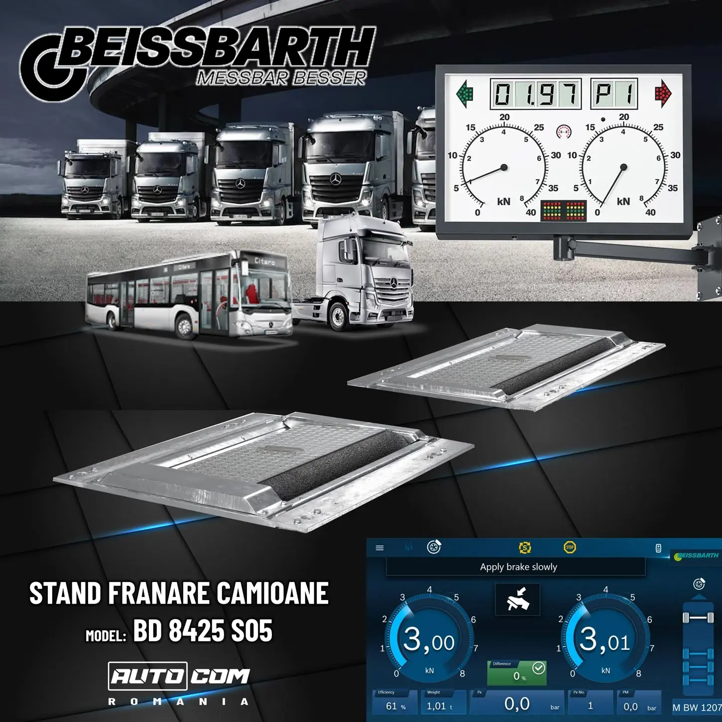 Stand franare camioane Beissbarth BD 8425 S05