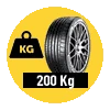 Greutatea rotii pana la 200 Kg