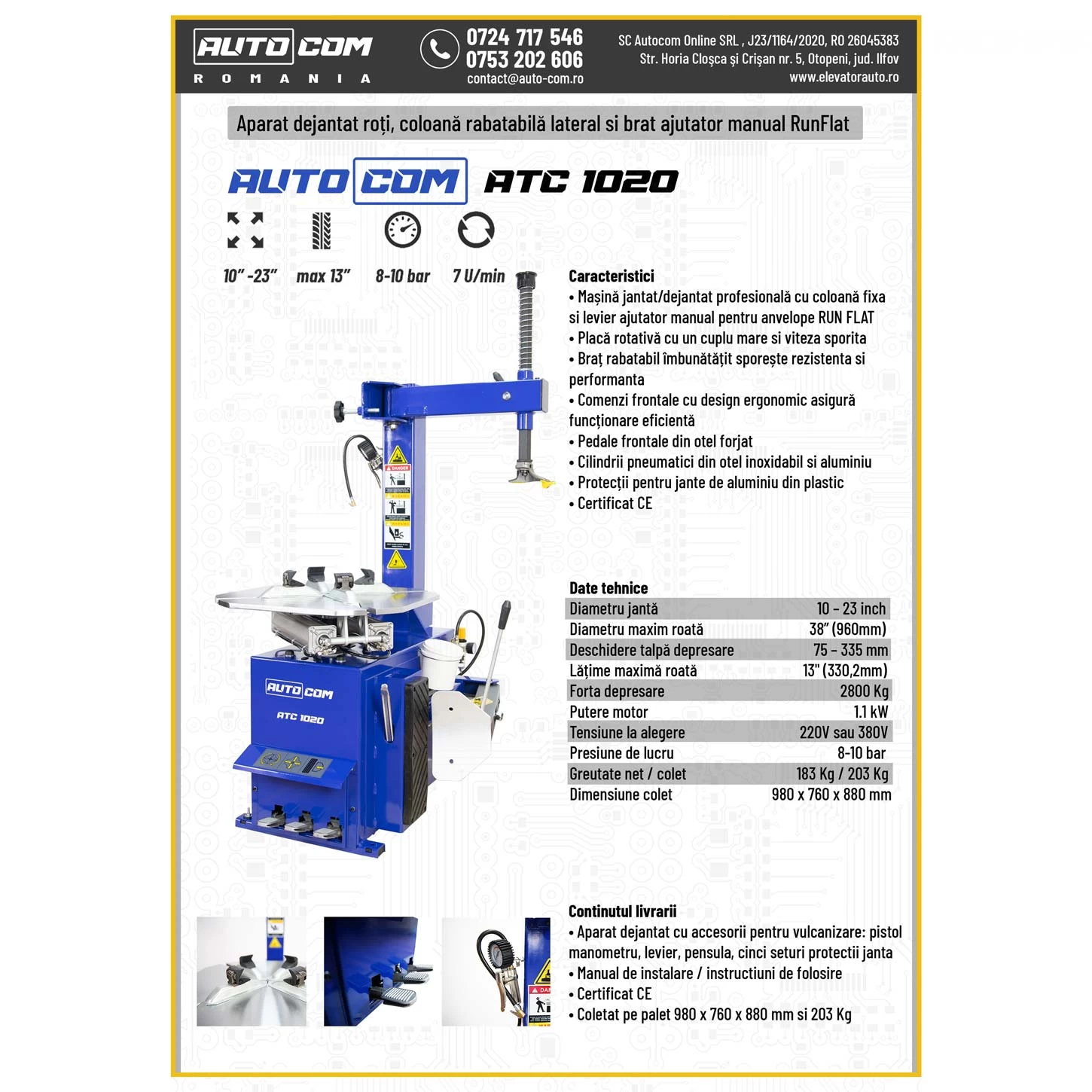 Masina dejantat 23 inch AUTOCOM ATC 1020